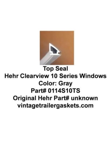 Hehr Clearview 10, 1009, Top Seal for Vintage Hehr Awning Windows